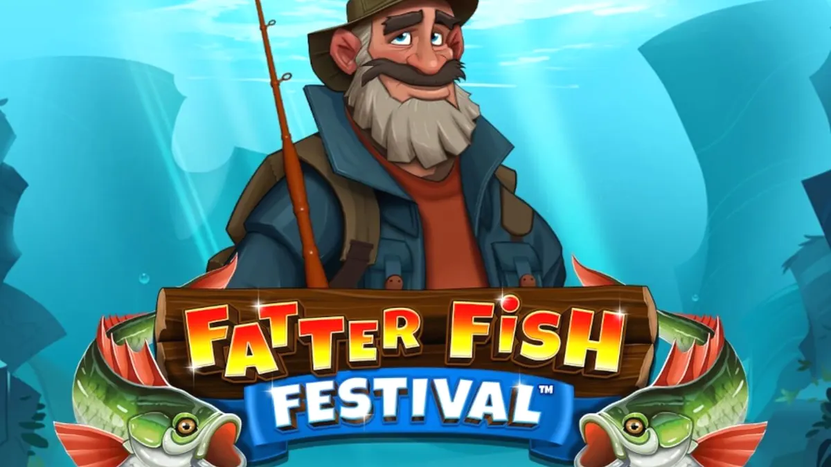 Fatter Fish Festival slot game interface with colourful underwater carnival theme